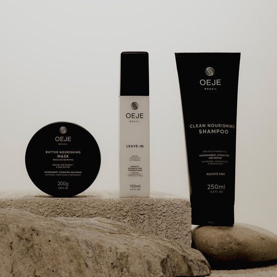 Oeje Brazil Kit Essencial - Shampoo 250ml + Leave-in 120ml + Máscara 200g