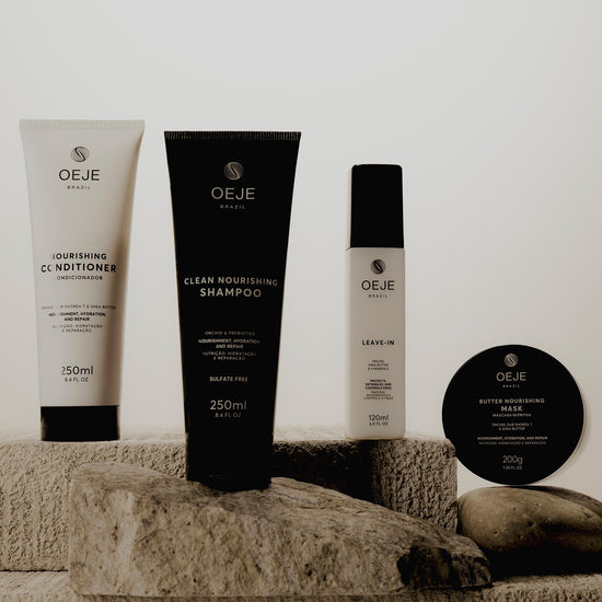 Oeje Brazil Kit Nutrição Completa - Shampoo 250ml + Condicionador 250ml + Leave-in 120ml + Máscara 200g